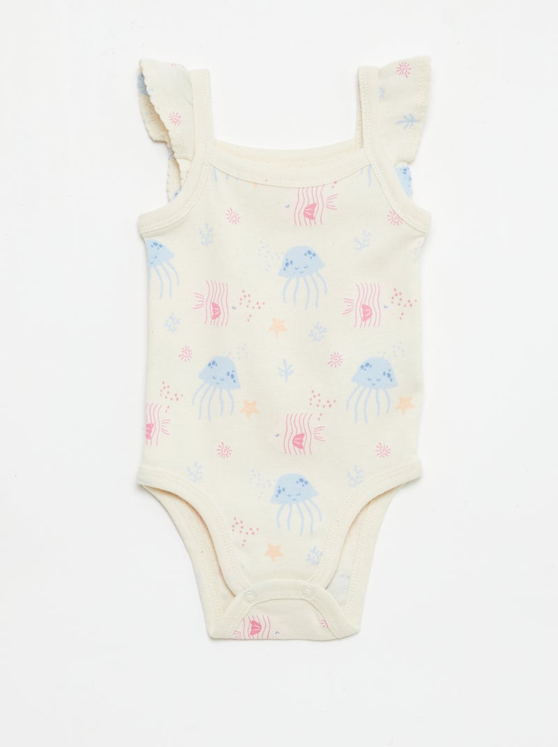 Lot de 3 bodies sans manches Beige - Kiabi