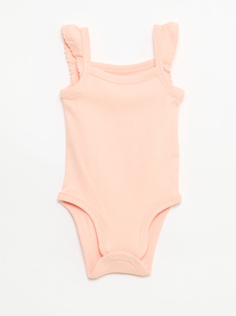 Lot de 3 bodies sans manches Orange - Kiabi