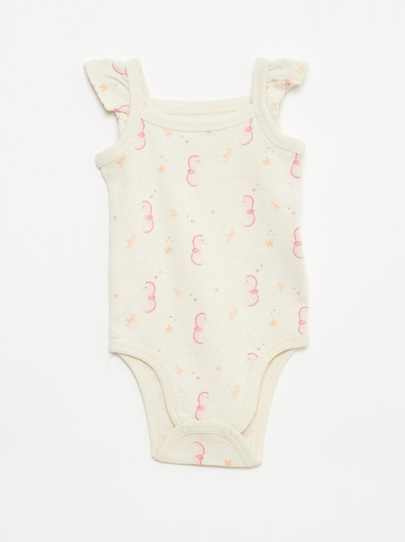 Lot de 3 bodies sans manches Rose - Kiabi