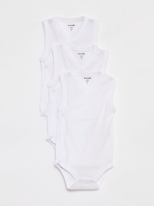 Lot de 3 body avec ouvertures pressionnées - 3 pièces - Kiabi