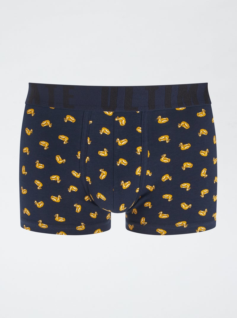 Lot de 3 boxers fantaisie BLEU - Kiabi