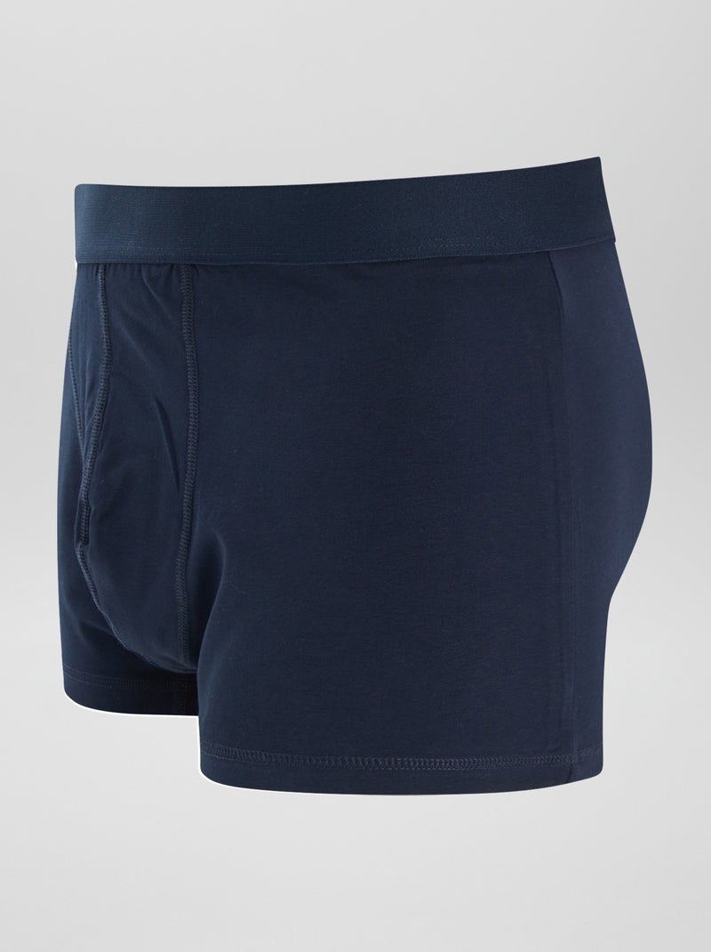 Lot de 3 boxers  size+ Bleu/marine/marron - Kiabi