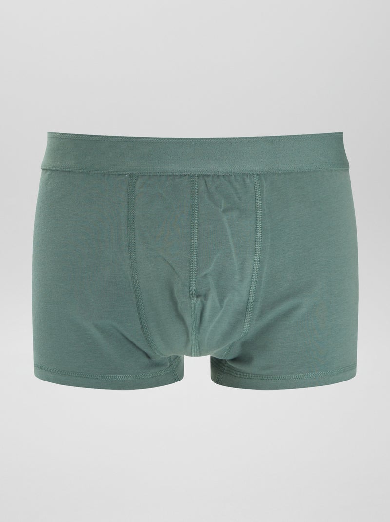 Lot de 3 boxers  size+ Kaki/blanc/vert - Kiabi