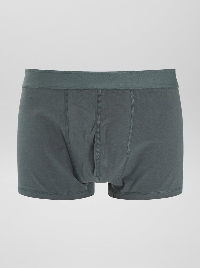 Lot de 3 boxers  size+ Kaki/blanc/vert - Kiabi