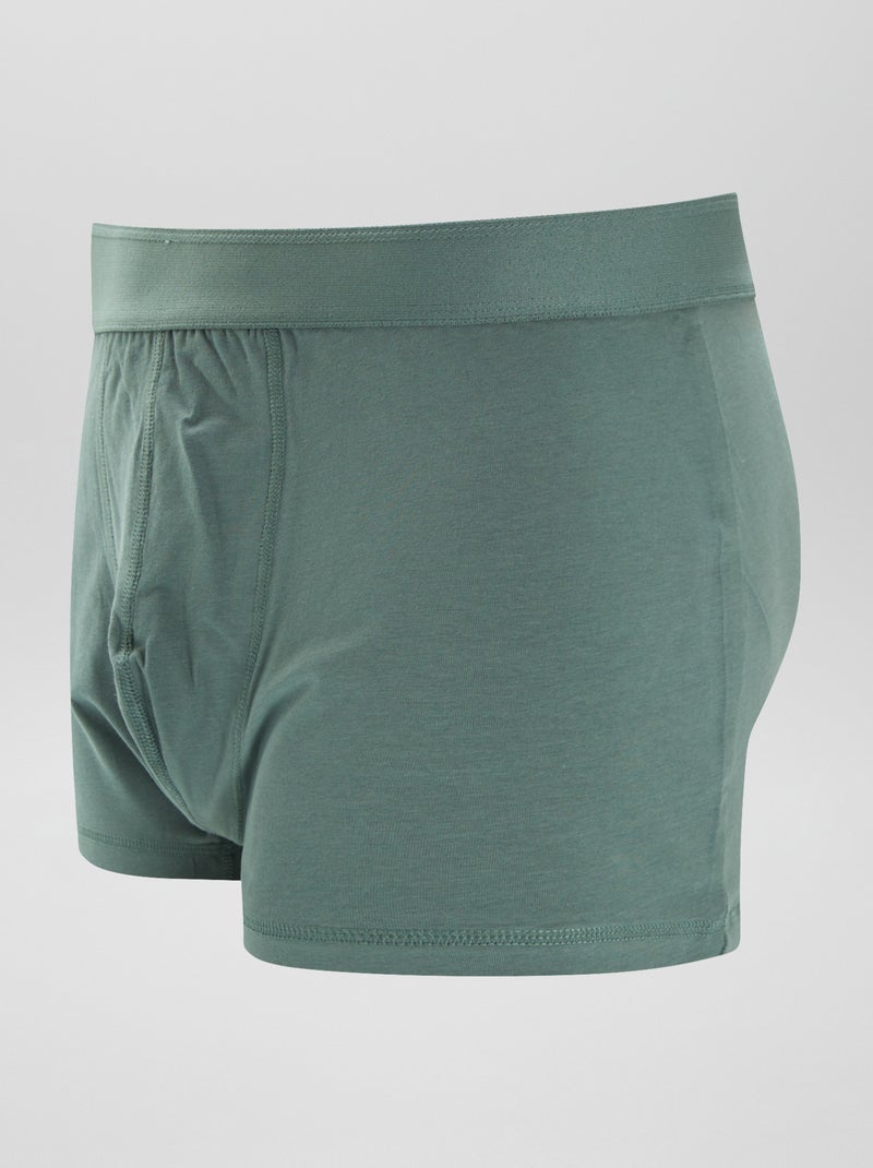 Lot de 3 boxers  size+ Kaki/blanc/vert - Kiabi