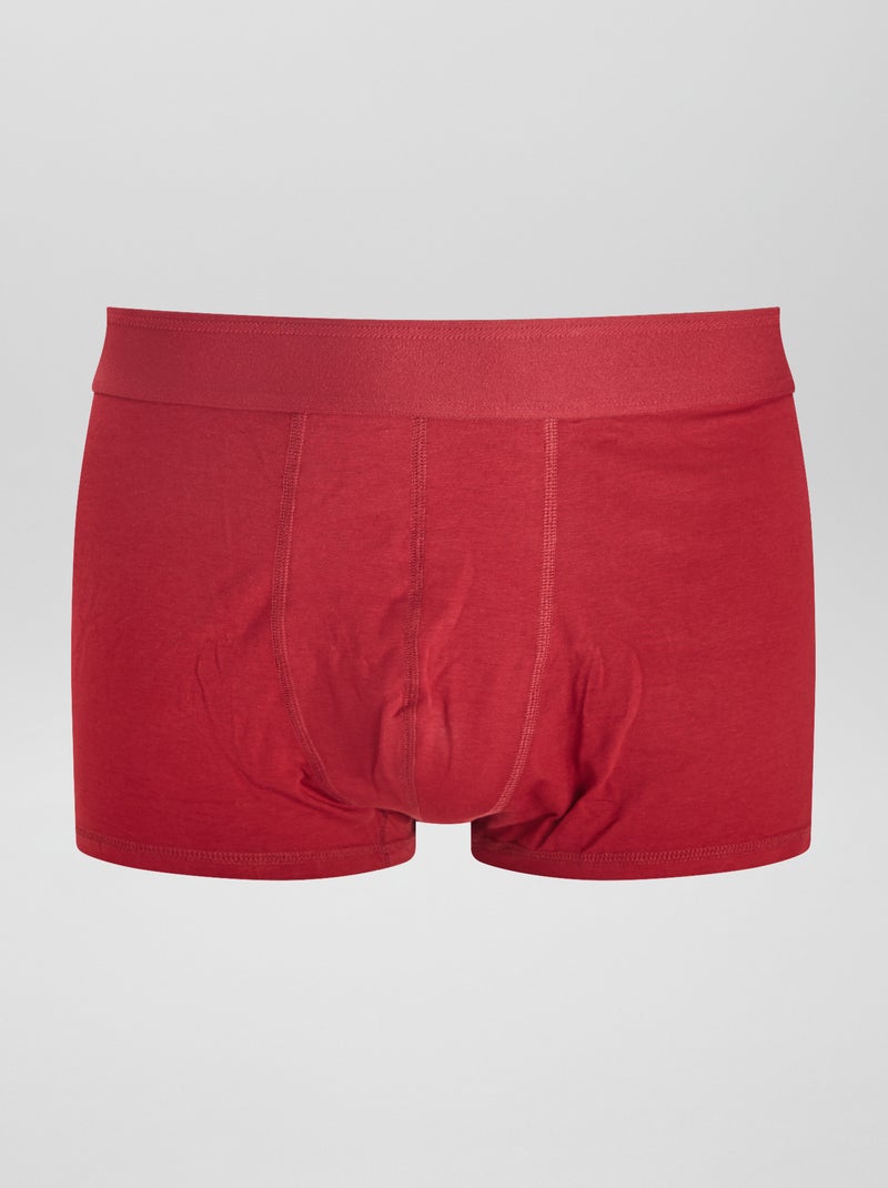 Lot de 3 boxers  size+ Rouge/gris/bleu - Kiabi
