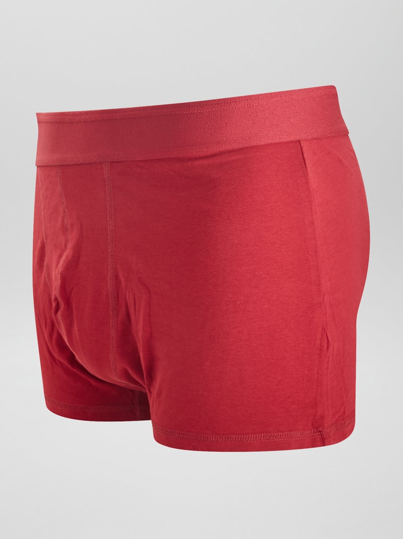 Lot de 3 boxers  size+ Rouge/gris/bleu - Kiabi