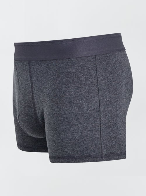 Lot de 3 boxers unis - Kiabi