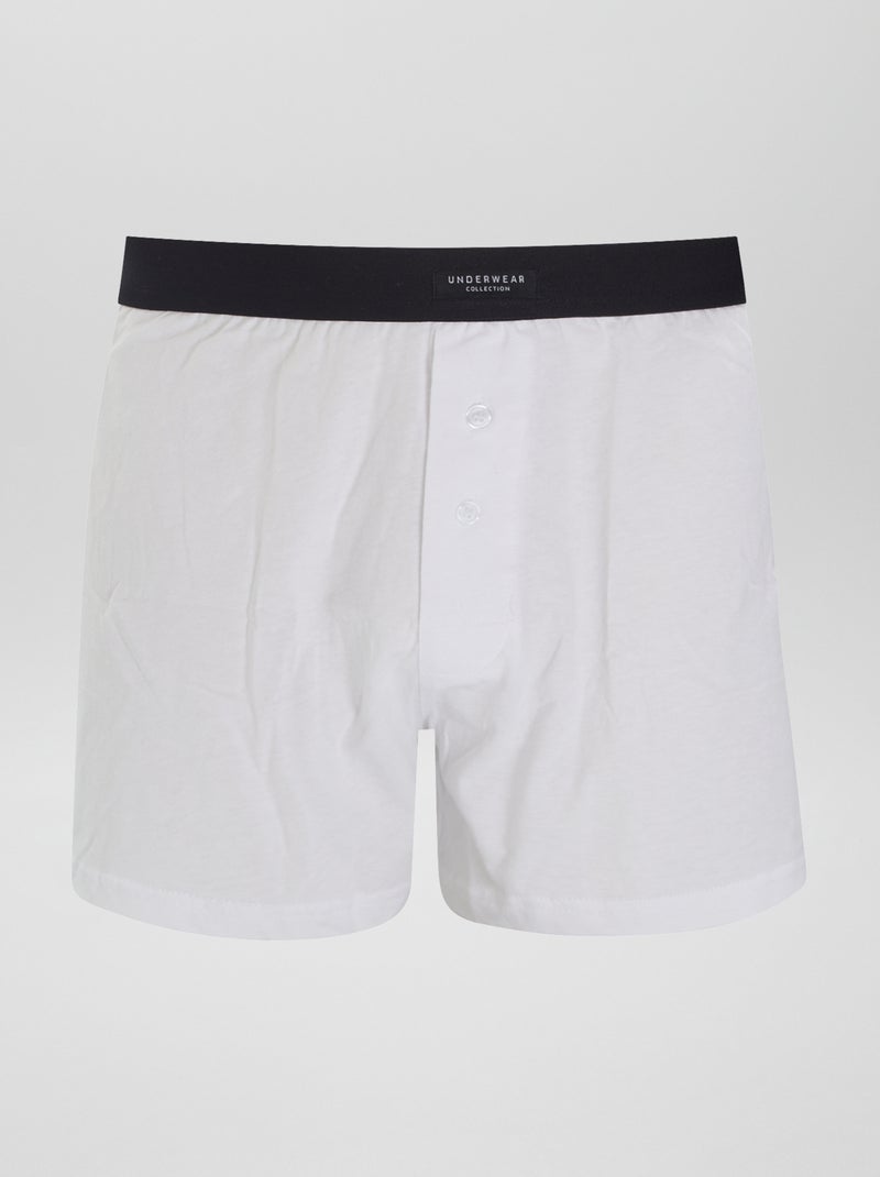 Lot de 3 boxers unis Gris/noir/blanc - Kiabi