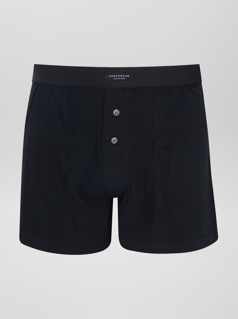 Lot de 3 boxers unis Gris/noir/blanc - Kiabi