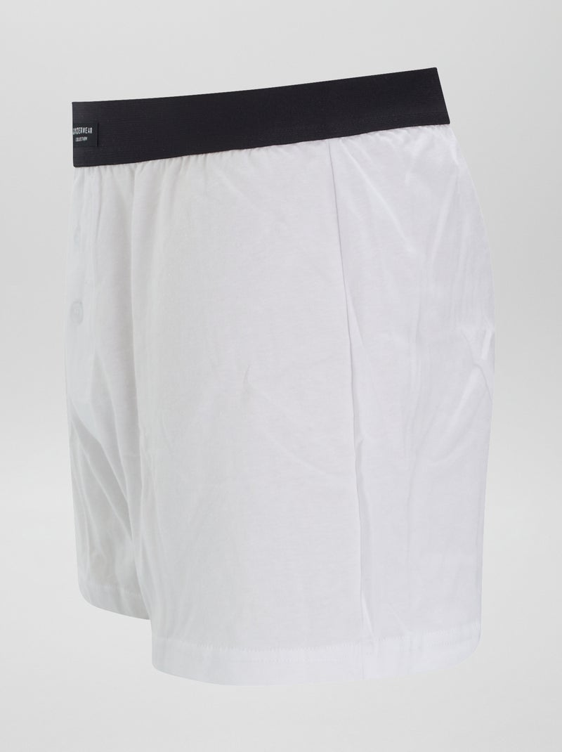 Lot de 3 boxers unis Gris/noir/blanc - Kiabi