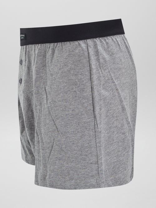 Lot de 3 boxers unis - Kiabi