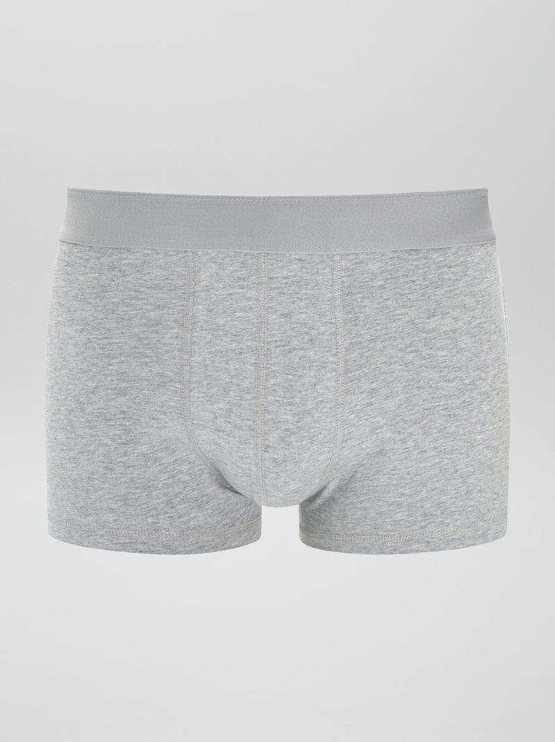 Lot de 3 boxers unis Kaki - Kiabi