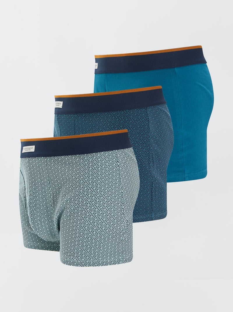 Lot de 3 boxers Vert - Kiabi