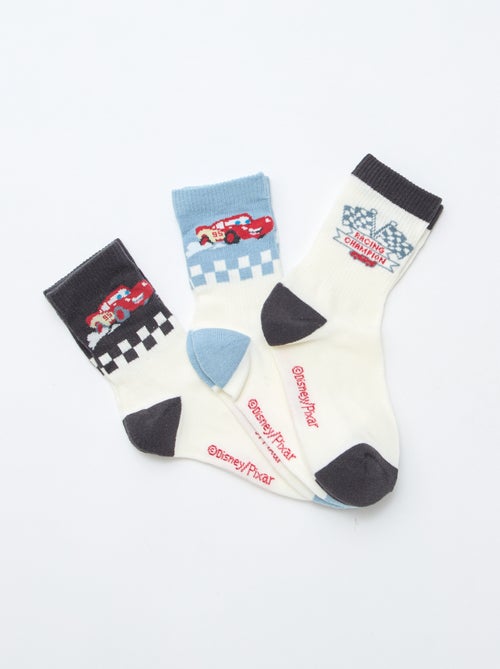 Lot de 3 chaussettes fantaisies 'Cars' - Kiabi