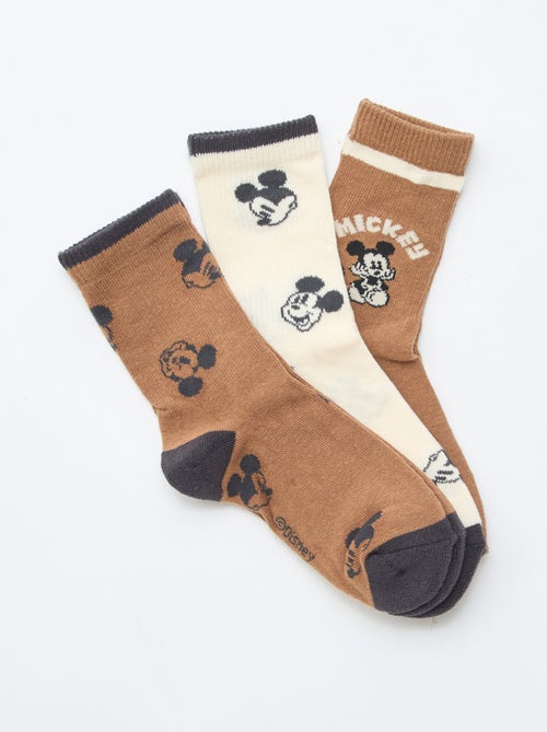 Lot de 3 chaussettes fantaisies 'Mickey' - Kiabi