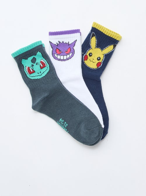 Lot de 3 chaussettes 'Pokemon' - Kiabi
