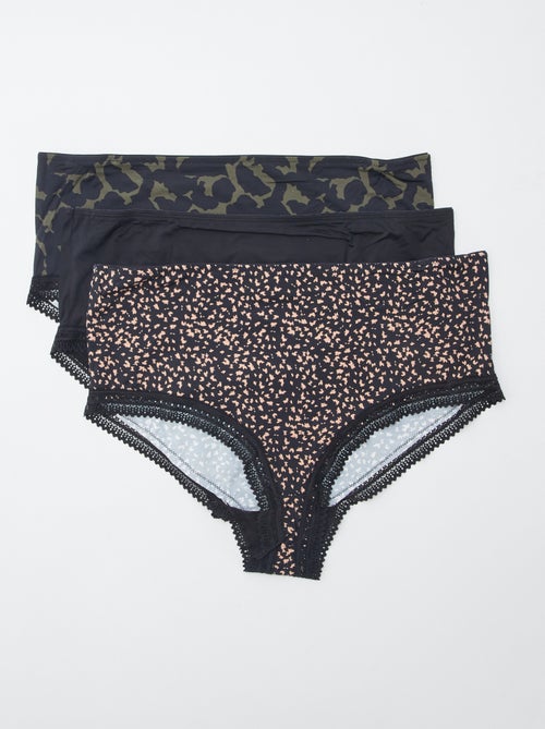 Lot de 3 culottes avec imprimé - Kiabi