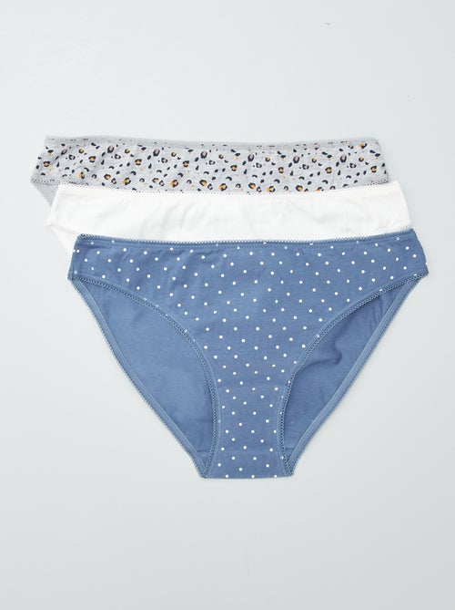 Lot de 3 culottes en coton - Kiabi