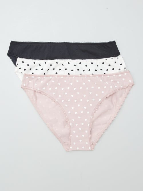 Lot de 3 culottes en coton - Kiabi
