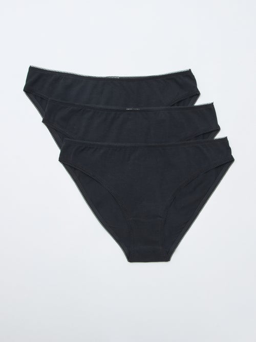 Lot de 3 culottes en coton - Kiabi