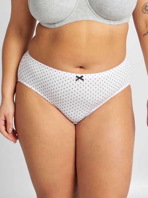 Lot de 3 culottes en coton stretch - Kiabi