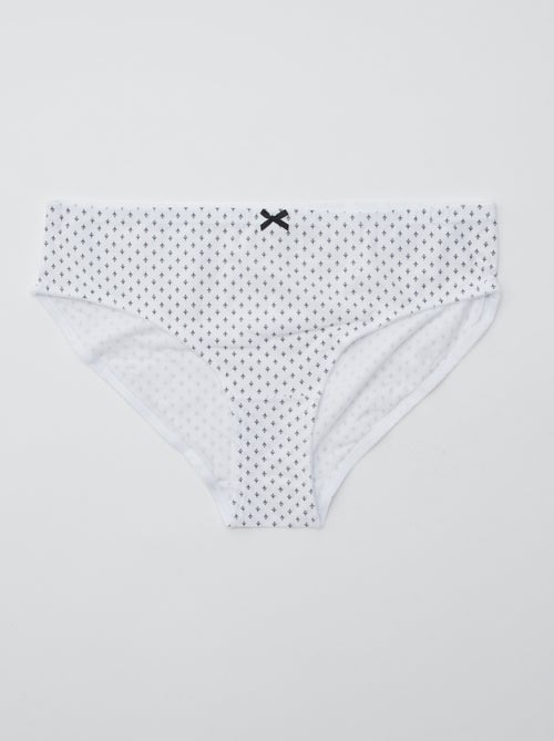 Lot de 3 culottes en coton stretch - Kiabi