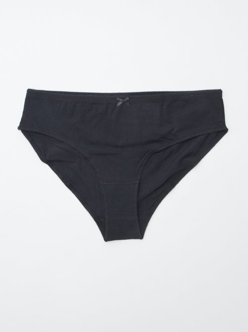 Lot de 3 culottes en coton stretch - Kiabi