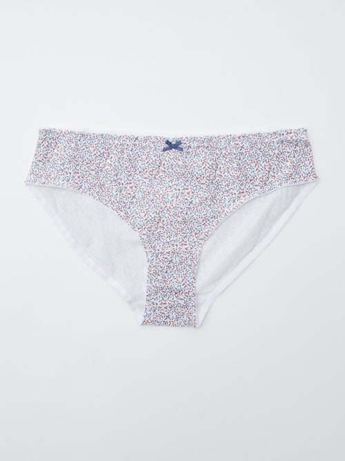 Lot de 3 culottes en coton stretch - Kiabi