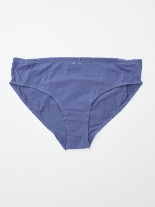 Lot de 3 culottes en coton stretch - Kiabi