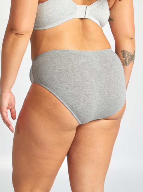 Lot de 3 culottes en coton stretch - Kiabi