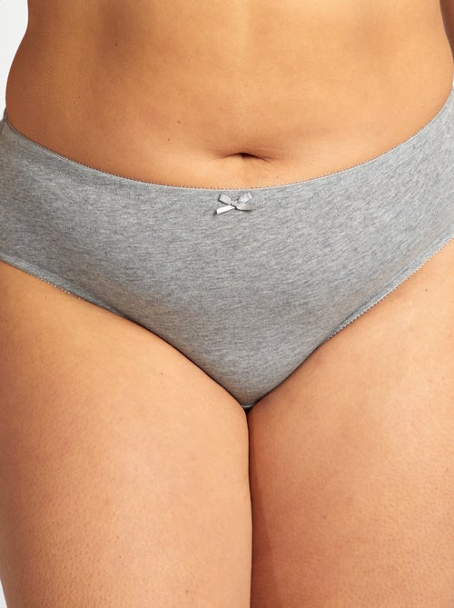 Lot de 3 culottes en coton stretch - Kiabi