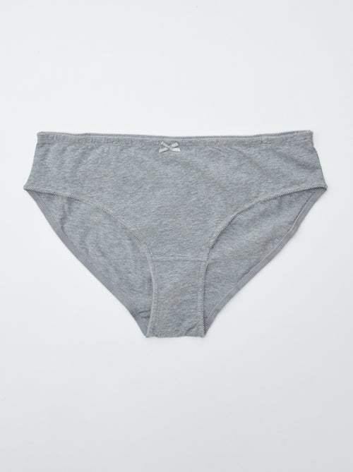 Lot de 3 culottes en coton stretch - Kiabi