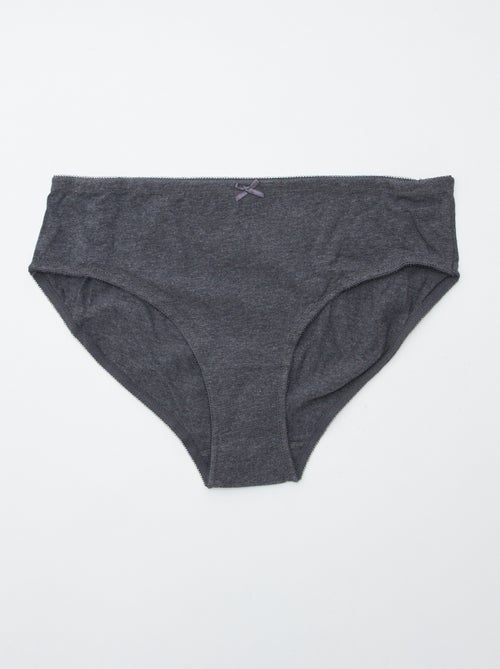 Lot de 3 culottes en coton stretch - Kiabi