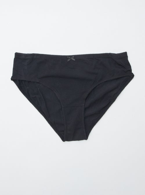 Lot de 3 culottes en coton stretch - Kiabi