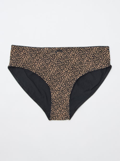 Lot de 3 culottes en coton stretch - Kiabi