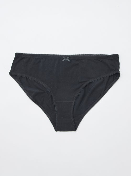 Lot de 3 culottes en coton stretch - Kiabi