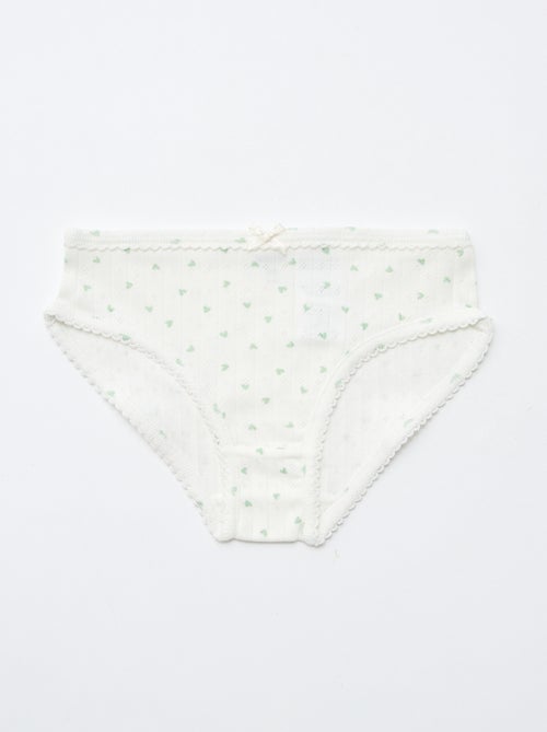 Lot de 3 culottes en maille pointelle - Kiabi