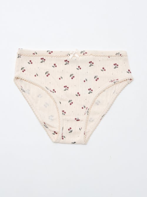 Lot de 3 culottes en maille pointelle - Kiabi