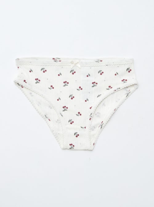 Lot de 3 culottes en maille pointelle - Kiabi