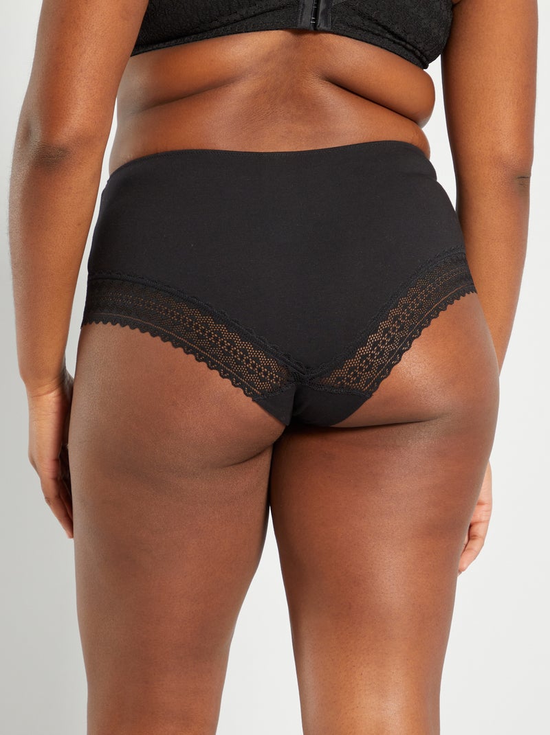 Lot de 3 culottes Noir - Kiabi