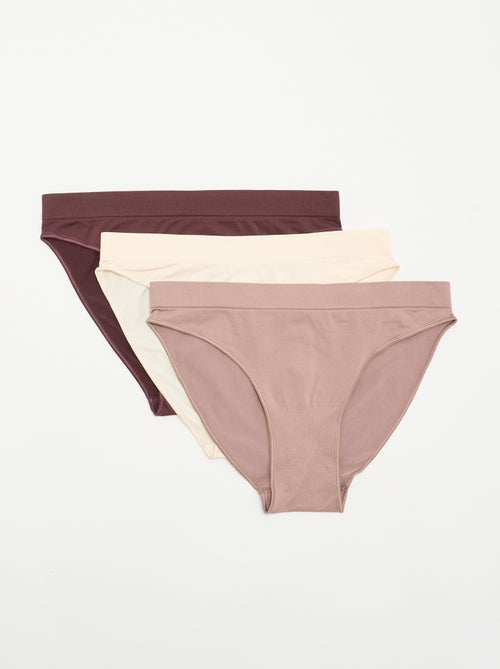 Lot de 3 culottes sans coutures - Kiabi