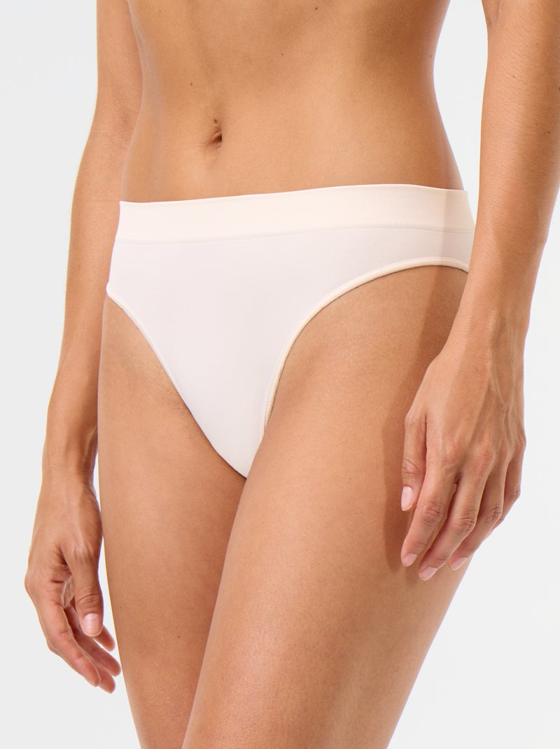 Lot de 3 culottes sans coutures Violet - Kiabi