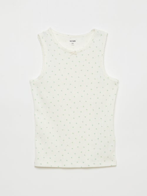 Lot de 3 débardeurs en maille pointelle - Kiabi