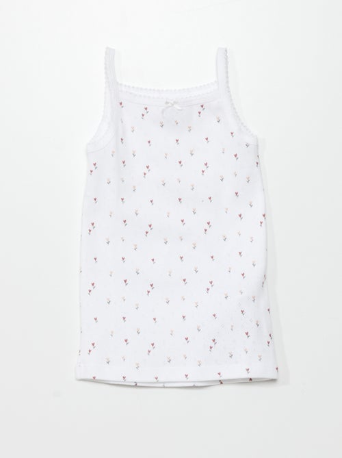 Lot de 3 débardeurs en maille pointelle - Kiabi