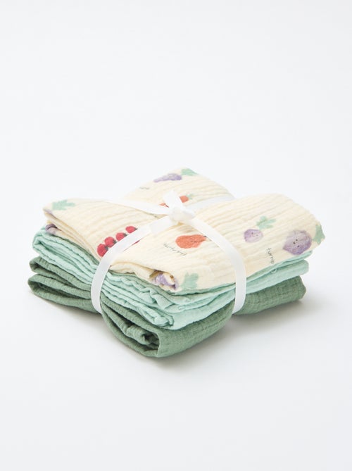 Lot de 3 langes - Kiabi