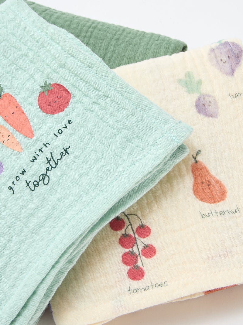 Lot de 3 langes Blanc - Kiabi