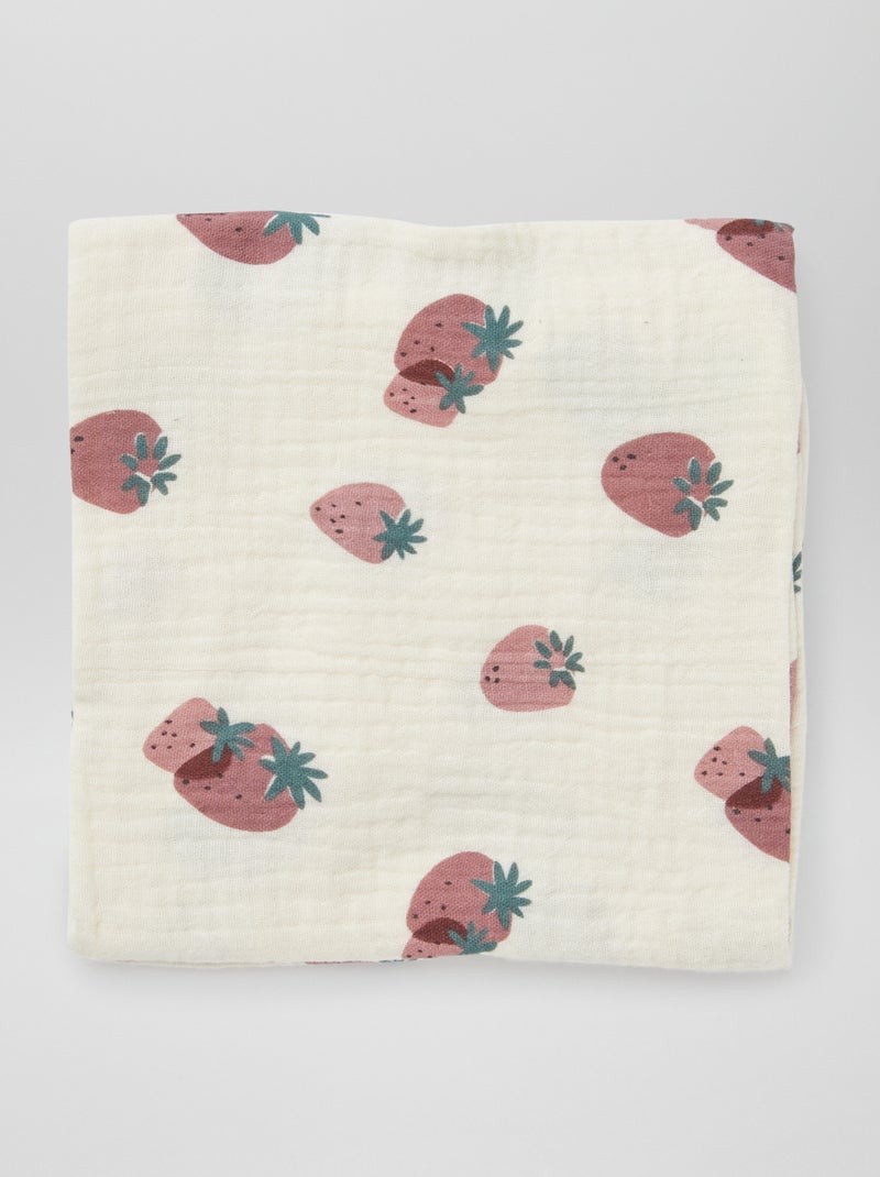 Lot de 3 langes BLANC - Kiabi