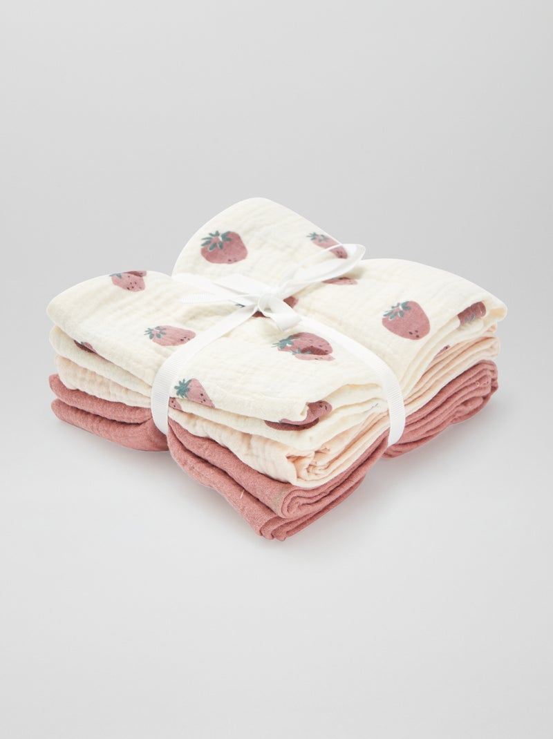 Lot de 3 langes BLANC - Kiabi