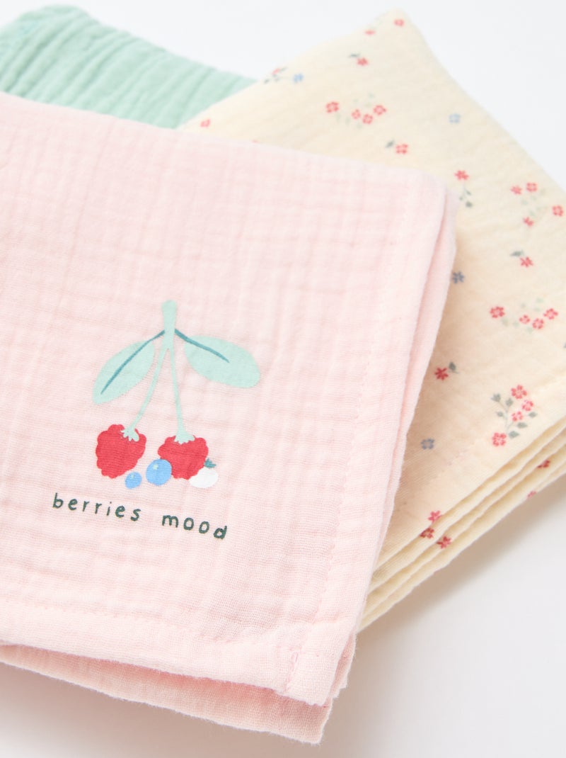 Lot de 3 langes Blanc - Kiabi